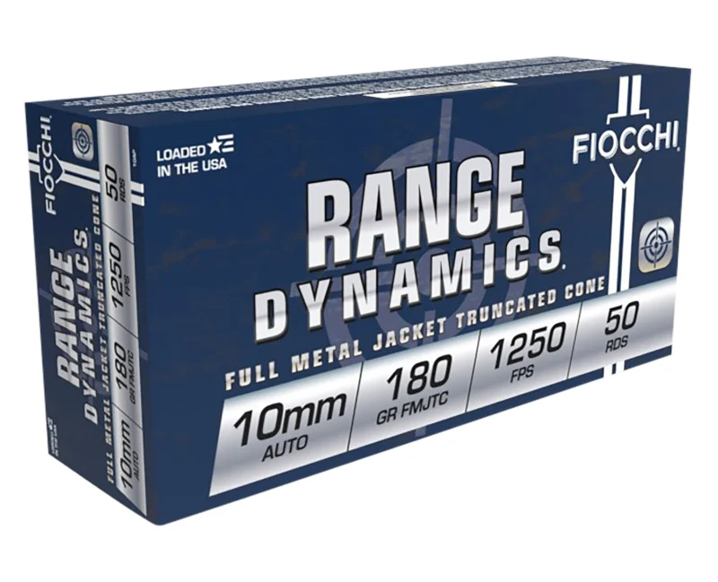 Fiocchi 10mm Auto 180gr Brass – 50rd