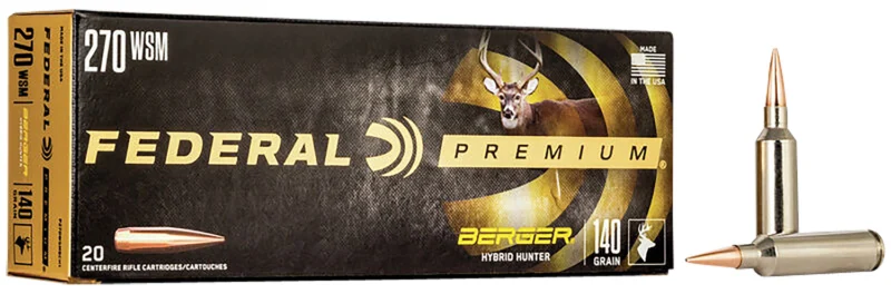 Federal .270 WSM 140gr Brass – 20rd