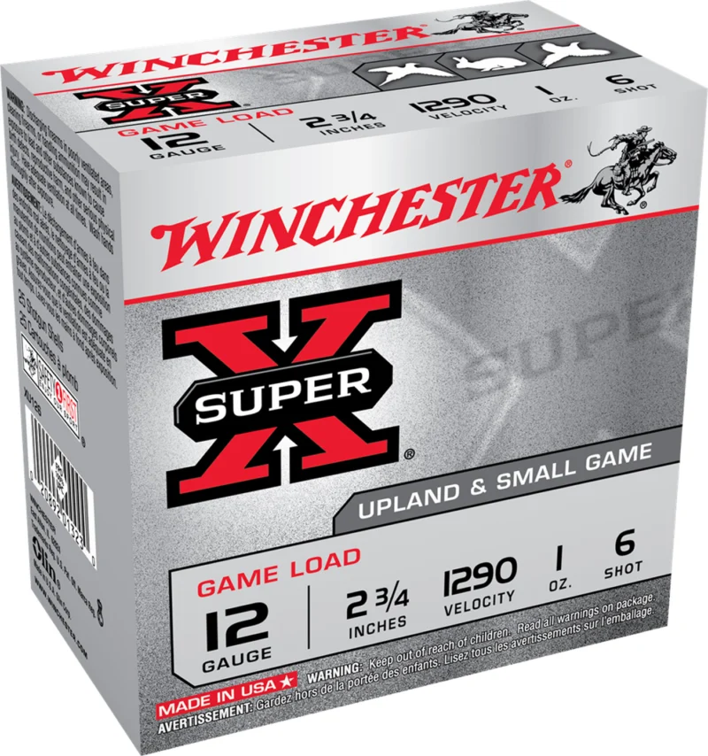 Winchester Ammo XU126 Super X Game Load 12Gauge 2.75" 1oz 6Shot 25 Per Box/10 Case