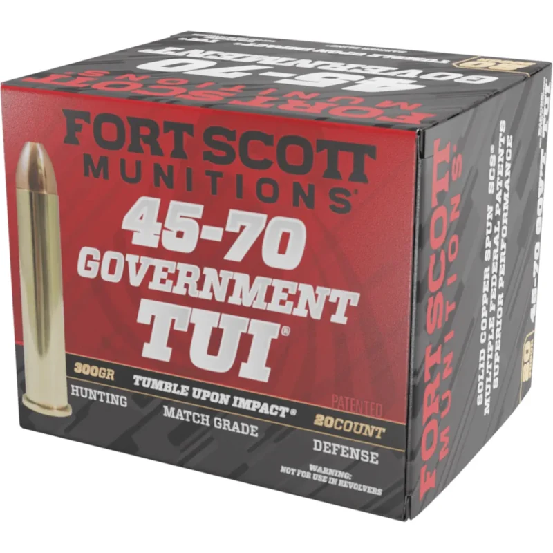 Fort-Scott .45-70 Government 300gr Brass – 20rd