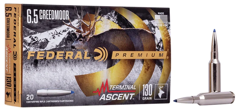Federal 6.5 Creedmoor 130gr BONDED Nickel-Plated Brass – 20rd