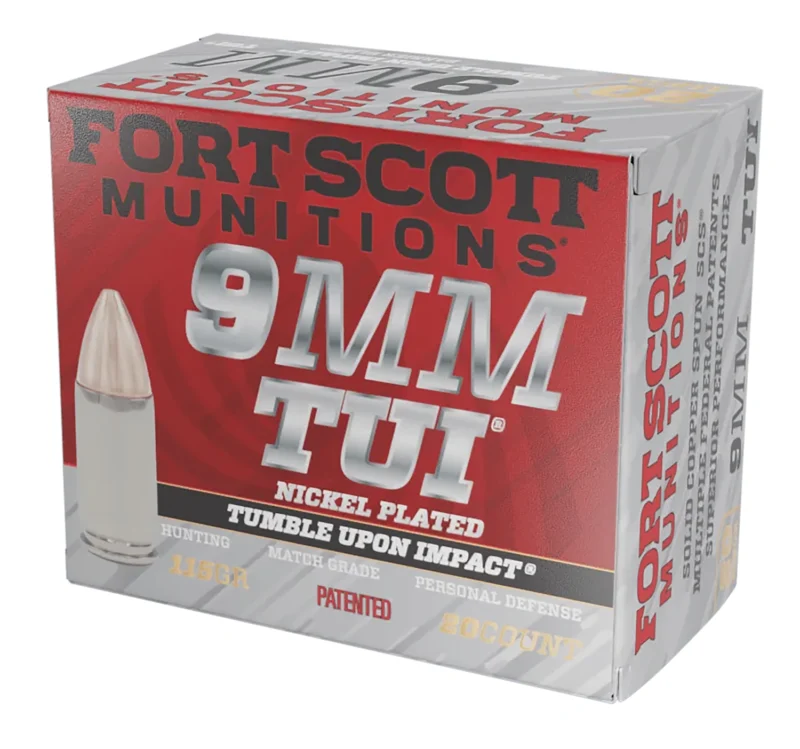 Fort-Scott 9mm Luger 115gr Nickel-Plated Brass – 20rd