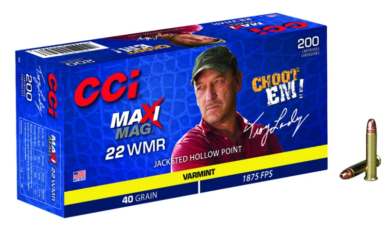 Cci .22 WMR 40gr JACKET HOLLOW POINT (JHP) Brass – 200rd