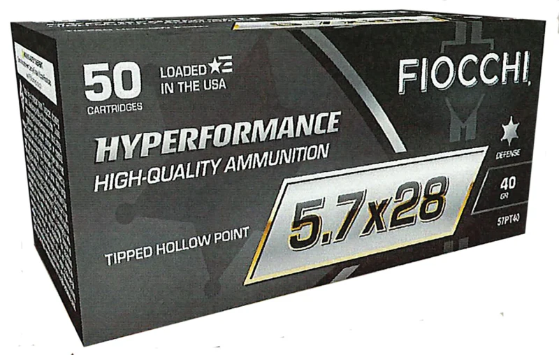 Fiocchi 5.7x28mm 40gr HP Brass – 50rd