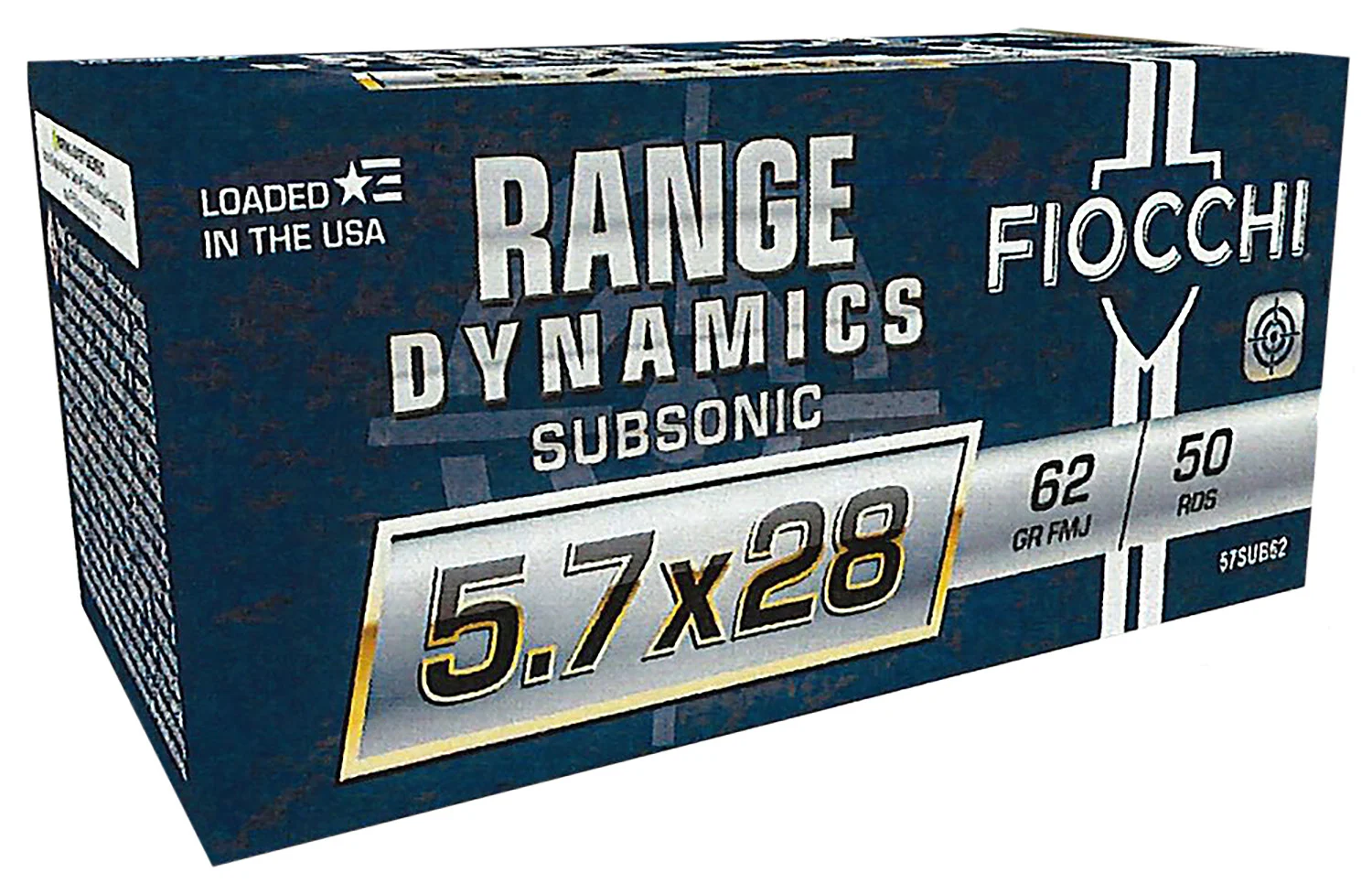 Fiocchi 5.7x28mm 62gr SUBSONIC Brass – 50rd