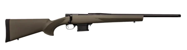 Howa HMA22ARCGHBY 1500 Mini Action Youth 22 ARC 20" Black Heavy Threaded Barrel, Black Drilled & Tapped Steel Receiver, Fixed HTI Green Synthetic Stock