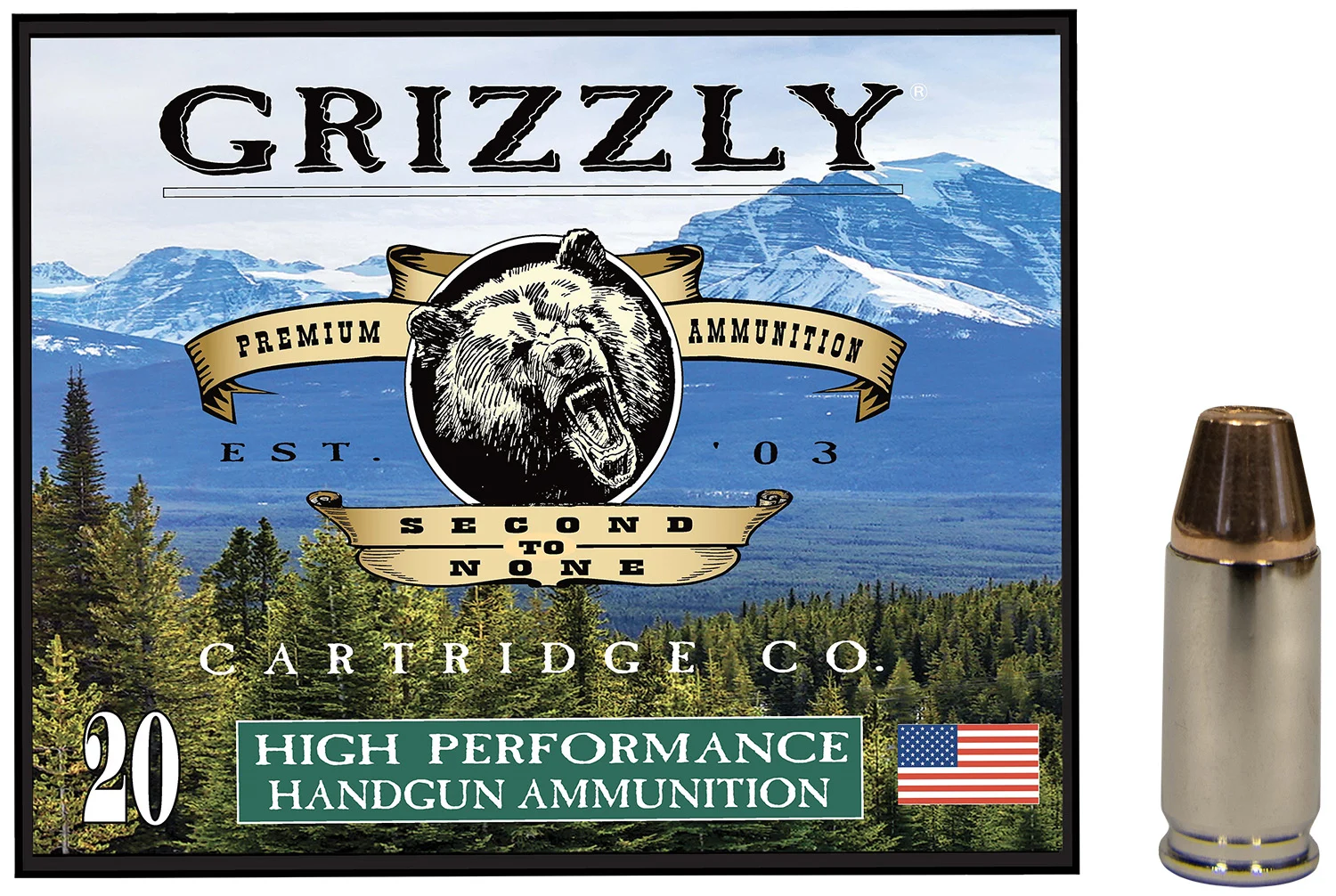 Grizzly-Ammo 9mm Luger 147gr – 20rd
