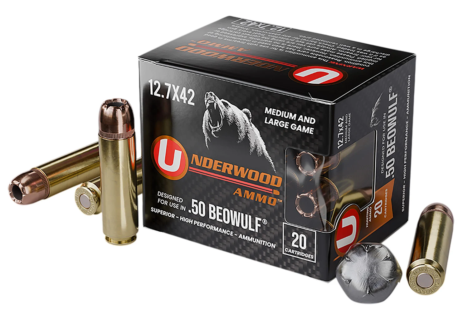 UA 518 50BEOWULF 350GR XTP JHP 20/10