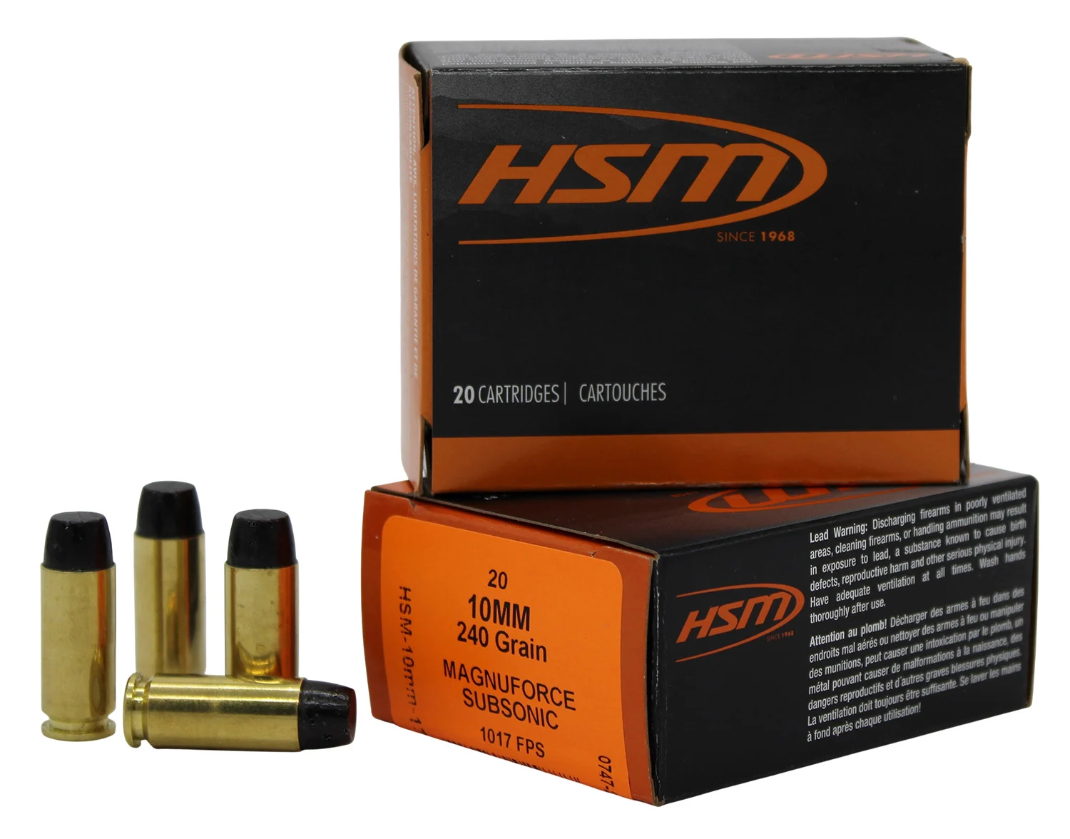HSM 10mm Auto 240gr SUBSONIC N/A – 20rd