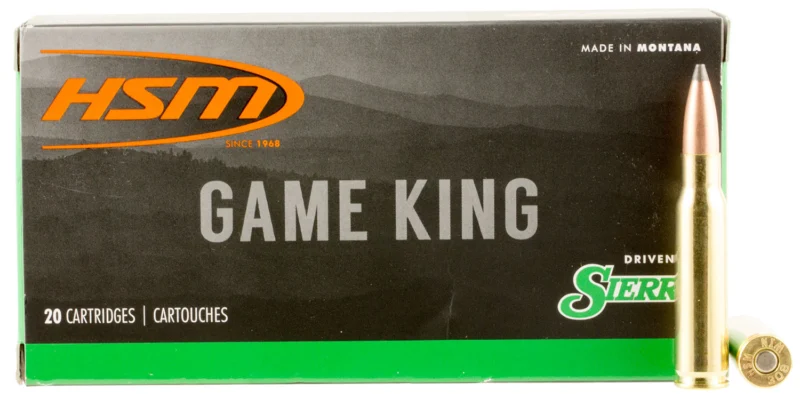 HSM .308 Winchester 165gr GAMEKING Brass – 20rd