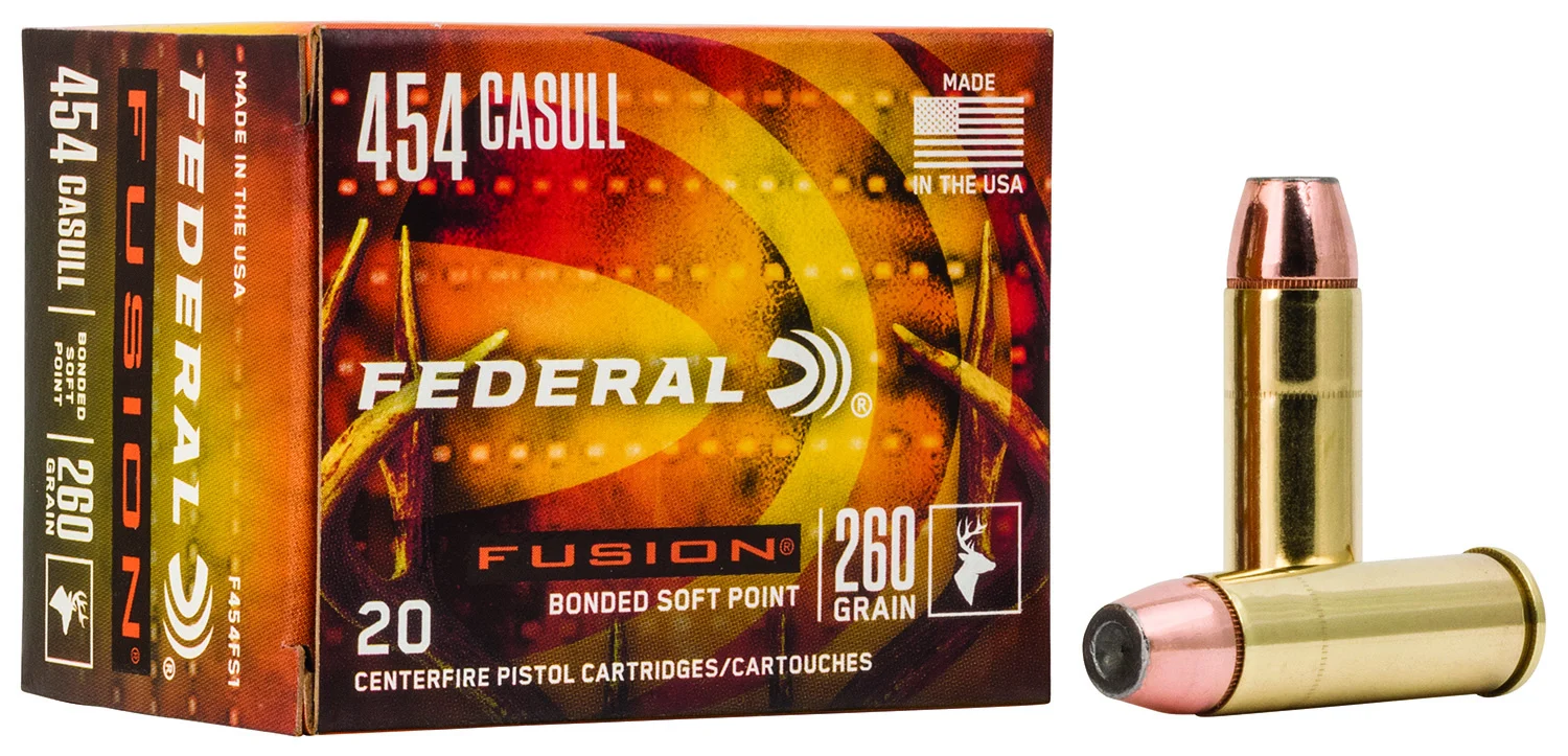 Federal .454 Casull 260gr Brass – 20rd