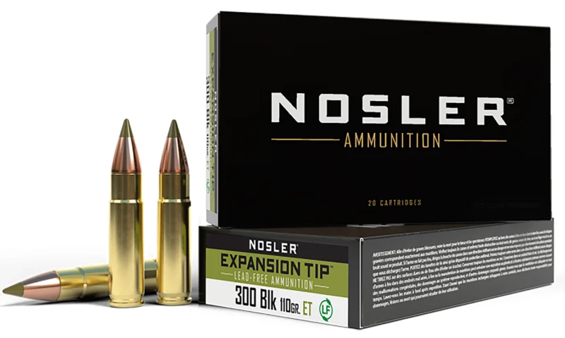 Nosler .300 Blackout 110gr E-TIP LEAD-FREE Brass – 20rd