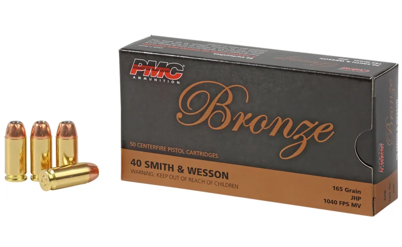 PMC .40 S&W 165gr JHP Brass – 50rd