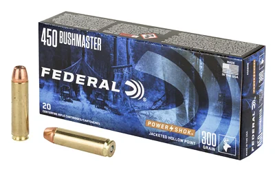 Federal .450 Bushmaster 300gr SP Brass – 20rd