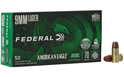 Federal 9mm Luger 70gr Brass – 50rd