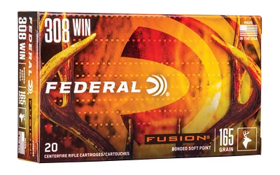 Fusion .308 Winchester 165gr JACKETED SOFT POINT Brass – 20rd