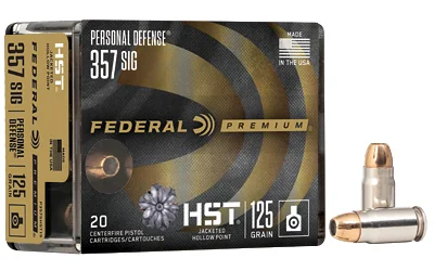 Federal .357 SIG 125gr HST Nickel-Plated – 20rd