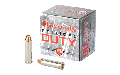 Hornady .357 Magnum 135gr CRITICAL DUTY Nickel-Plated Brass – 25rd