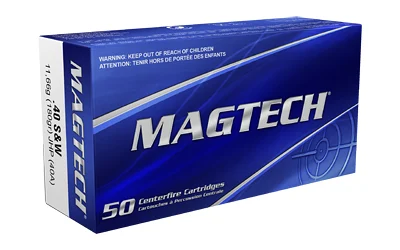 Mag-Tech .40 S&W 180gr JHP Brass – 50rd