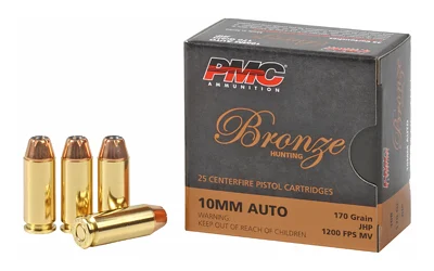 PMC 10mm Auto 170gr JHP Brass – 25rd