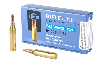 Prvi-Partizan .243 Winchester 100gr SP Brass – 20rd