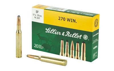 Sellier-Bellot .270 Winchester 150gr SP Brass – 20rd